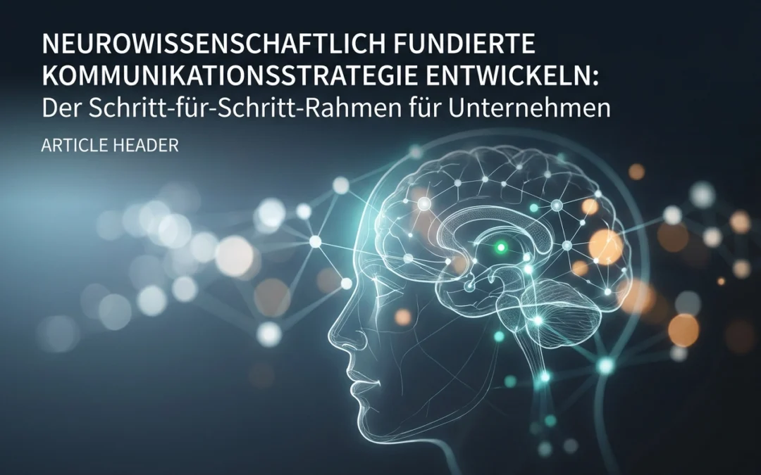 Neurowissenschaftlich fundierte Kommunikationsstrategie entwickeln: Der Schritt-für-Schritt-Rahmen für Unternehmen